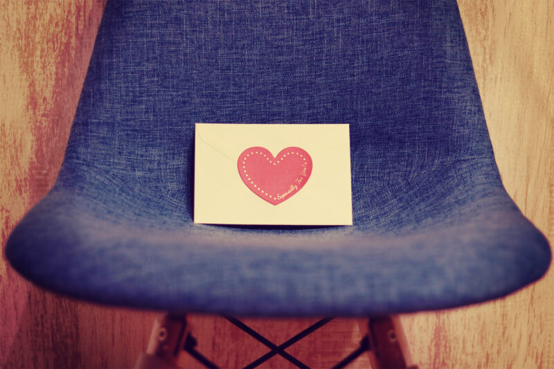 将来を考えて立ち止まる気持ちを表したラブレター